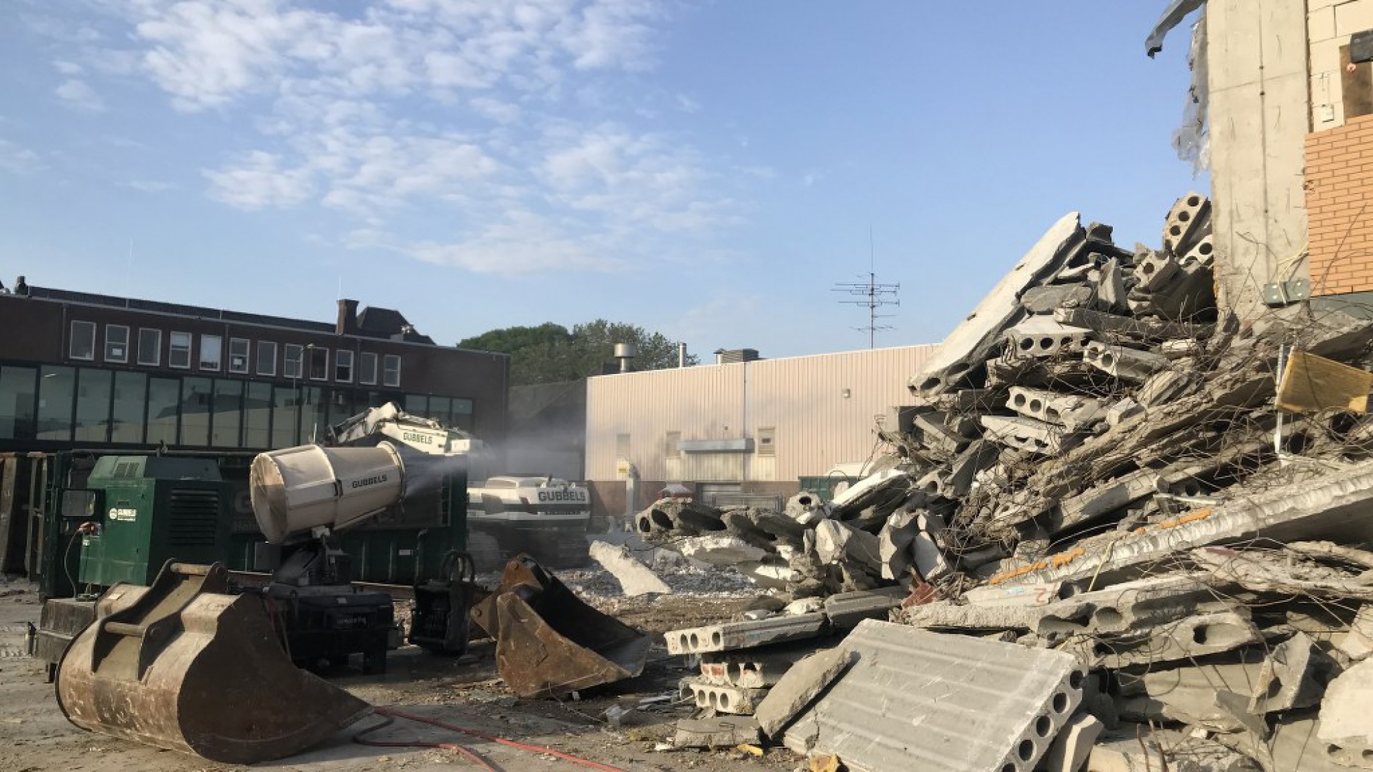 het OCP-gebouw wordt gesloopt