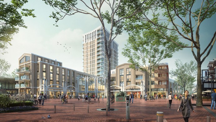 Overzichtsfoto nieuw aanzicht Walplein 