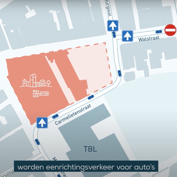 plattegrond uit animatie met nieuwe verkeerssituatie